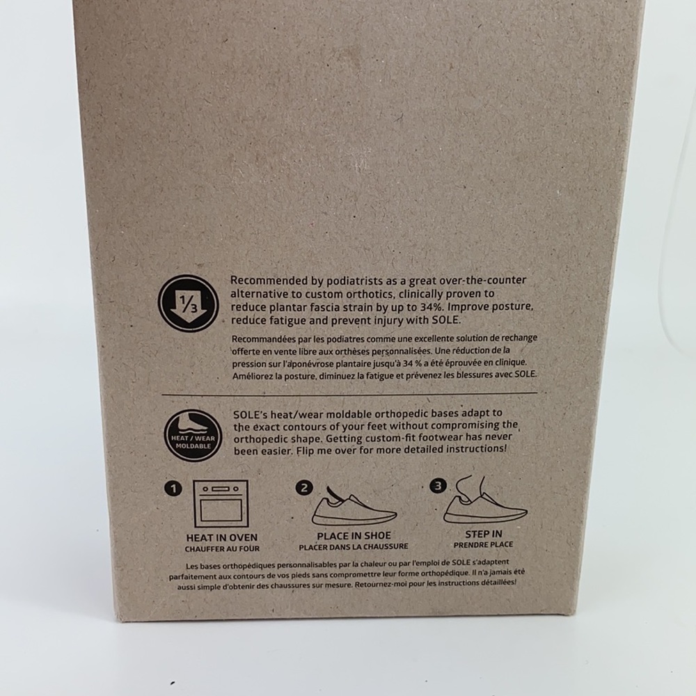 Sole Performance Thick Cork Footbed Athletic Running Insoles Men's Size 13 - Picture 3 of 8